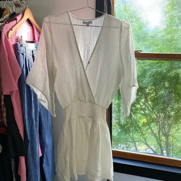 linen gown dress Maxi casual spring linen dress women 2874